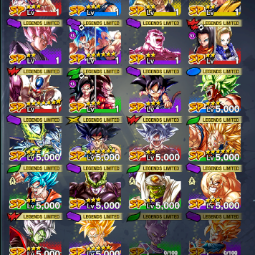 LVL202.  8 estrellas Perfect Cell + 14 estrellas majin vegeta+14 estrellas  turles. 22 leyendas limitado 1